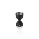 Jigger Rim Bell NOCTURN, Ø 5 cm, hauteur 8 cm, noir mat, acier chrome-nickel 18/8 - Was Germany