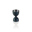 Jigger Rim Bell NOCTURN, Ø 5 cm, hauteur 8 cm, bleu mat - HLC, acier chromé nickelé 18/8 - Was Germany
