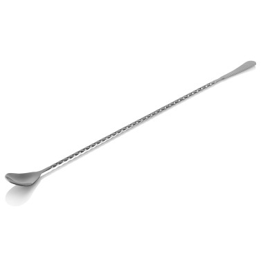 Cuillère de bar de style japonais NOCTURN, 40 cm, métal gun, acier inoxydable chrome-nickel 18/8 - Was Germany
