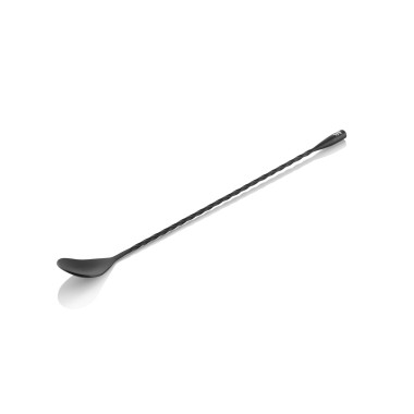 Cuillère à bar Twisted Classic NOCTURN, 30 cm, noir mat, acier inoxydable chrome nickel 18/8 - Was Germany