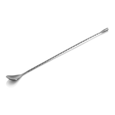 Cuillère à bar Twisted Classic NOCTURN, 40 cm, métal gun, acier chromé niquelé 18/8 - Was Germany