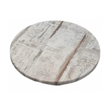 Plateaux de Table stratifiés moulés - diamètre 60 cm - lot de 6 - Sinotec