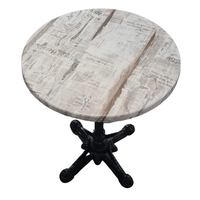 Plateaux de Table stratifiés moulés - diamètre 60 cm - lot de 6 - Sinotec