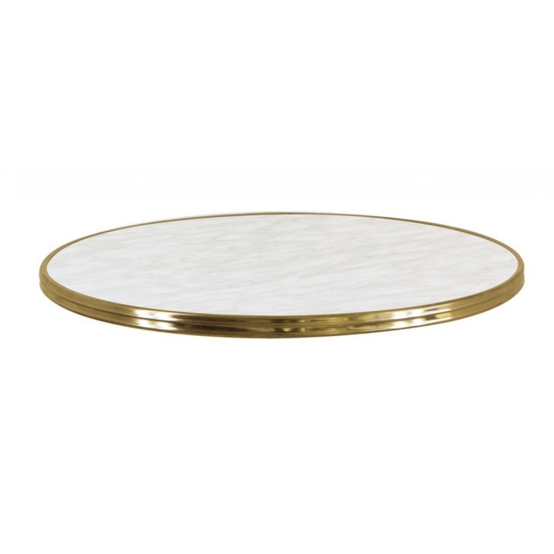 Plateaux de Table stratifiés moulés - diamètre 60 cm - lot de 6 - Sinotec