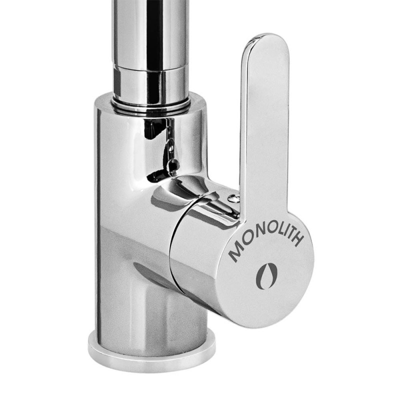 Batterie de lavabo avec douche extractible sur ressort, H 445 mm - Stalgast