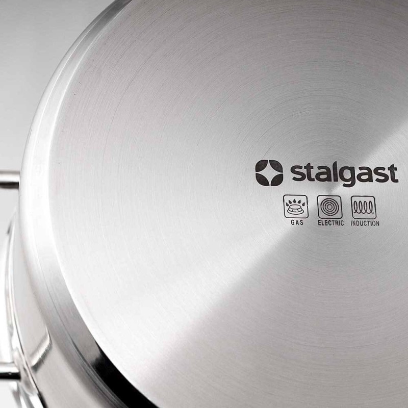 Casserole haute sans couvercle, en acier, Ø 280 mm, V 14.5 l - Stalgast