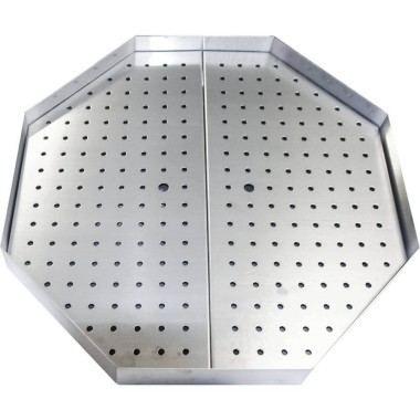 Grille de drainage pour graisse pour gyros, kebab, 650x650x50 mm - Stalgast