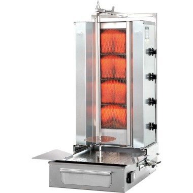 Gyros, kebab à gaz, F GD 4, P 14 KW, G 20 - Stalgast