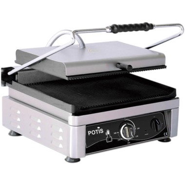 Contact grill strié, PK 2745, P 3 kW, U 230 V - Stalgast