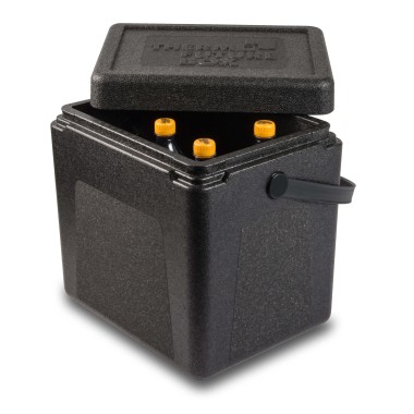 Conteneur isolant thermique, noir avec poignée, V 20 l - Stalgast