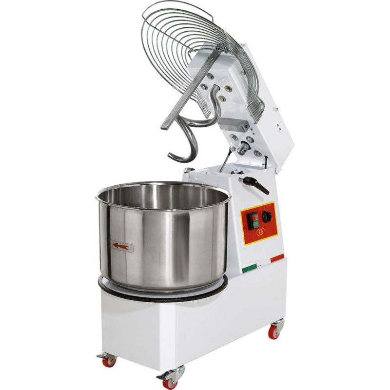 Mélangeur spiral avec tête relevable 22l, 2 vitesses - Stalgast
