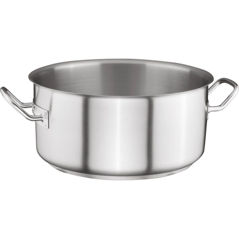 Casserole basse sans couvercle, en acier, Ø 240 mm, V 4,3 l - Stalgast