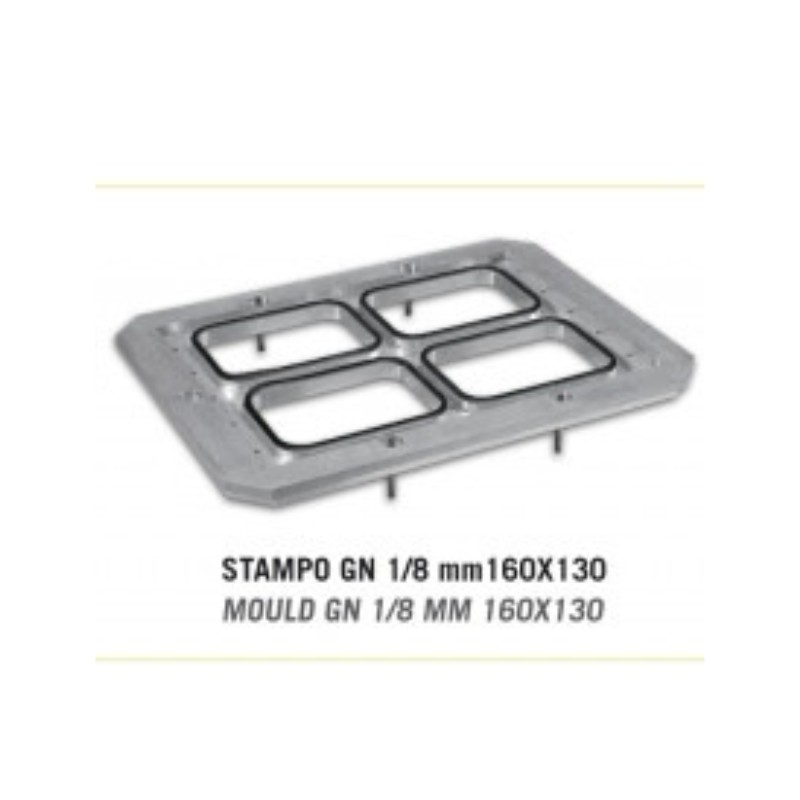 Moule pour thermoscelleuse pro VG800 - GN 1/8 - Lavezzini