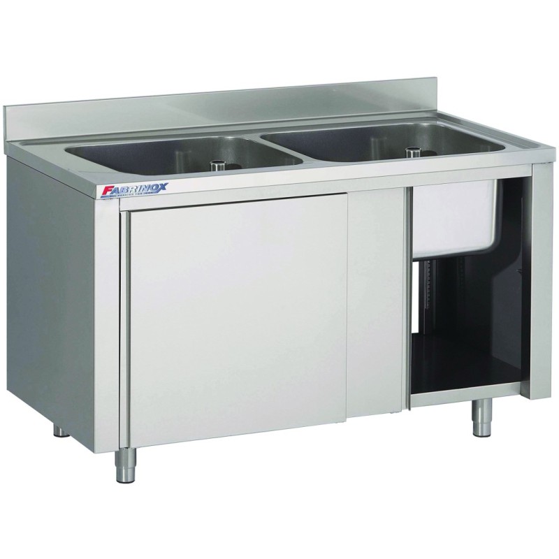 Plonge Sur Armoire Avec 2 Bacs - Fabrinox