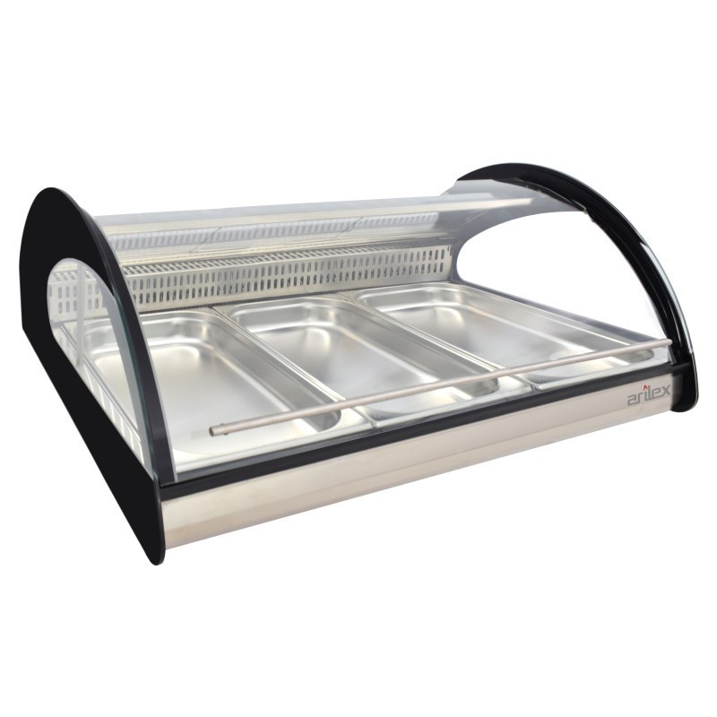 Vitrine réfrigérée 3 plateaux GN1/1 spécial poissons et fruits de mer  - Arilex