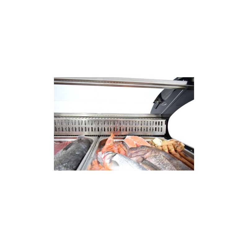 Vitrine réfrigérée 3 plateaux GN1/1 spécial poissons et fruits de mer  - Arilex