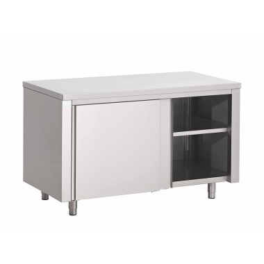 Table Armoire Centrale Portes Coulissantes Prof. 800 - Fabrinox