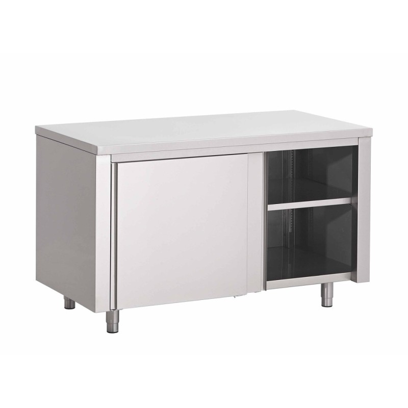 Table Armoire Centrale Portes Coulissantes Prof. 800 - Fabrinox