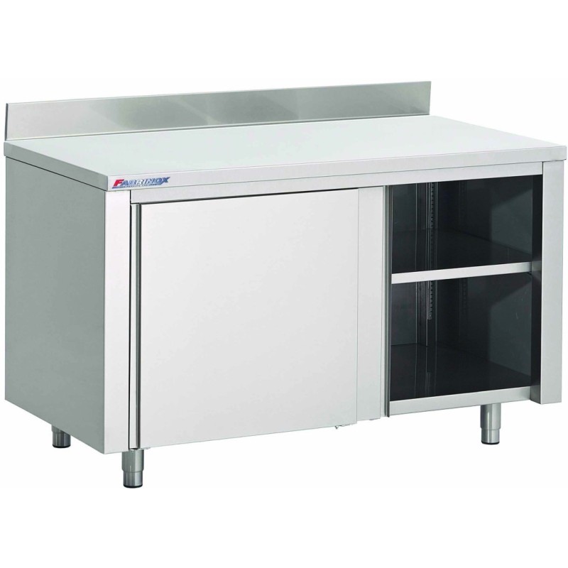Table Armoire Adossee Portes Coulissantes Prof. 600 - Fabrinox