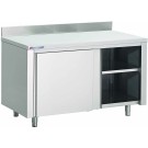 Table Armoire Adossee Portes Coulissantes Prof. 600 - Fabrinox