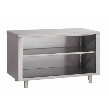 Table Armoire Centrale Ouverte Sans Portes Prof. 500 - Fabrinox