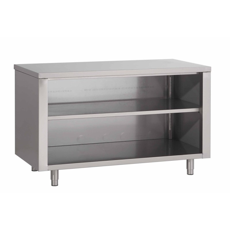 Table Armoire Centrale Ouverte Sans Portes Prof. 500 - Fabrinox