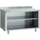Table Armoire Adossee Ouverte Sans Portes Prof. 800 - Fabrinox