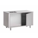 Table Armoire Centrale Du Chef Portes Battantes Prof. 600 - Fabrinox