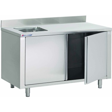 Table Armoire Adossee Du Chef Portes Battantes Prof. 700 - Fabrinox
