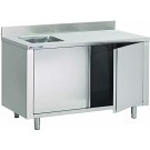 Table Armoire Adossee Du Chef Portes Battantes Prof. 700 - Fabrinox