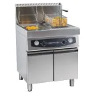 Friteuse gaz avec soubassement 2 x 17 litres  - Casselin