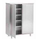 Armoire Inox Haute (P)600 X (H)1800 Mm 2 Portes Battantes, Aisi 430 - Fabrinox