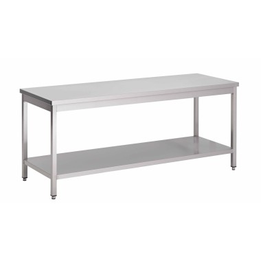 Table Centrale Avec 1 Sous-Tablette Prof. 600 - ShopDesChefs
