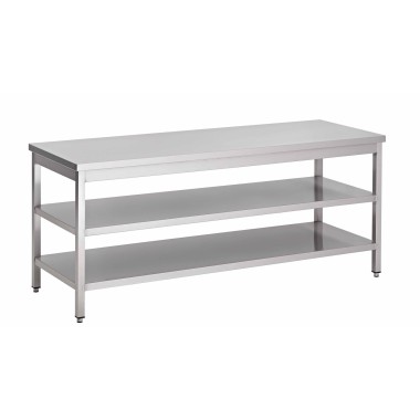 Table Centrale Avec 2 Sous-Tablettesprof. 500 - ShopDesChefs
