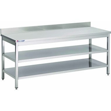 Table Adossee Avec 2 Sous-Tablettesprof. 500 - ShopDesChefs