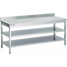 Table Adossee Avec 2 Sous-Tablettes Prof. 800 - ShopDesChefs