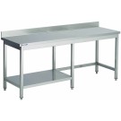 Table Adossee Avec Demi Sous-Tablette Prof. 700 - ShopDesChefs