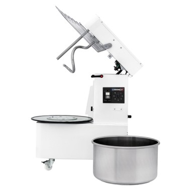 Pétrin à spirale tête relevable et cuve amovible 2 vitesses 48 L - Casselin