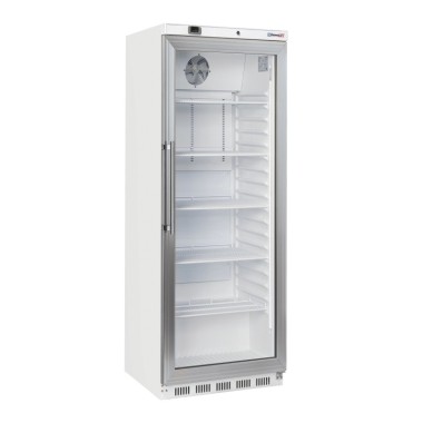 Armoire positive vitrée 400 L Blanche - Casselin