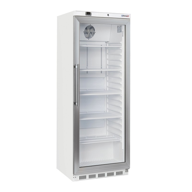 Armoire positive vitrée 400 L Blanche - Casselin