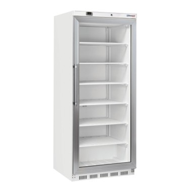 Armoire positive vitrée 600 L blanche - Casselin