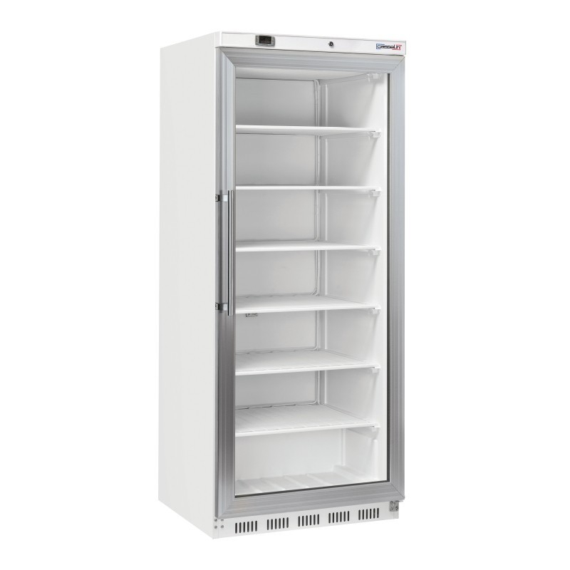 Armoire positive vitrée 600 L blanche - Casselin
