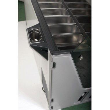 COMBISTEEL - Vitrine à crème glacée hawai 16 x 5 l