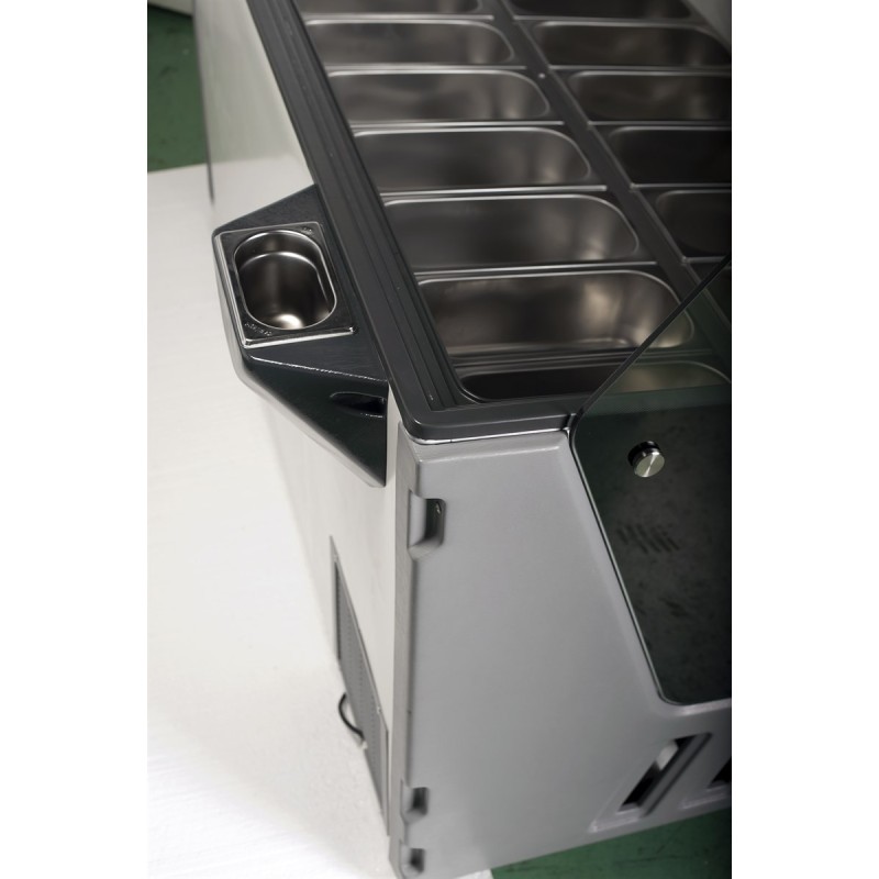COMBISTEEL - Vitrine à crème glacée hawai 16 x 5 l
