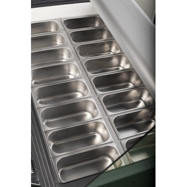 COMBISTEEL - Vitrine à crème glacée hawai 16 x 5 l