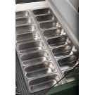 COMBISTEEL - Vitrine à crème glacée hawai 16 x 5 l