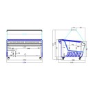 COMBISTEEL - Vitrine à crème glacée hawai 16 x 5 l