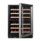 Vinobox - Cave à vin inox - 2 températures - 50 bouteilles