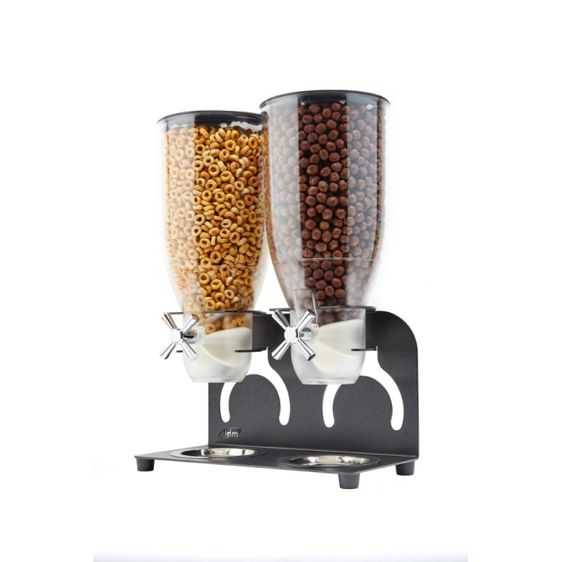 IDM - Distributeur de céréales noir - 2 cylindres - KELL200-BL