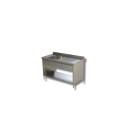 Plonge Inox Evier à Gauche avec Etagère et Panneaux Latéraux - Gamme 600 - Ristopro